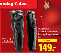 Lidl CIEN BEAUTY® Barbermaskine eller hår- og skægtrimmer tilbud