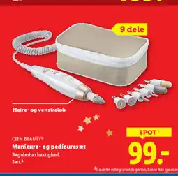 Lidl CIEN BEAUTY Manicure- og pedicuresæt tilbud