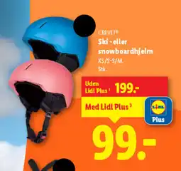 Lidl CRIVIT Ski-eller snowboardhjelm tilbud