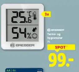 Lidl BRESSER Termo- og hygrometer tilbud