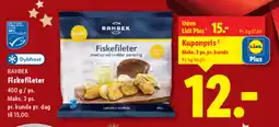 Lidl RAHBEK Fiskefileter tilbud
