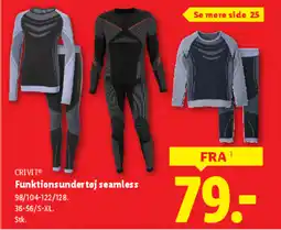 Lidl CRIVIT Funktionsundertøj seamless tilbud
