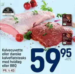 REMA 1000 Kalvecuvette eller danske kalveflatsteaks med hvidløg eller BBQ tilbud