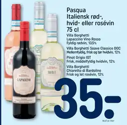 REMA 1000 Pasqua Italiensk rød-, hvid- eller rosévin tilbud