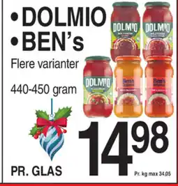 ABC Lavpris Dolmio •ben's tilbud