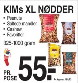 ABC Lavpris Kims xl nødder tilbud