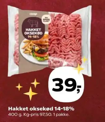 Hakket oksekød 14-18%
