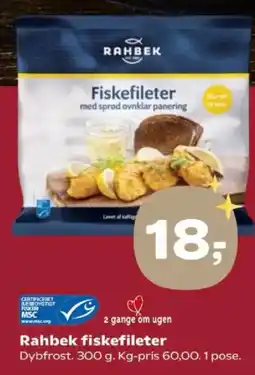 Kvickly Rahbek fiskefileter tilbud