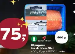 Kvickly Glyngøre fersk laksefilet tilbud