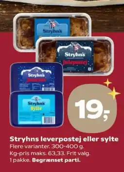 Kvickly Stryhns leverpostej eller sylte tilbud