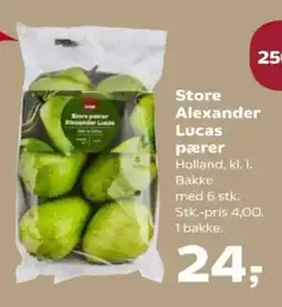 Kvickly Store Alexander Lucas pærer tilbud