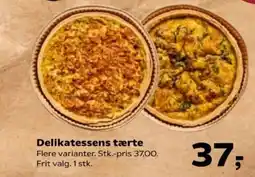 Kvickly Delikatessens tærte tilbud
