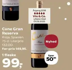 Kvickly Cune Gran Reserva tilbud