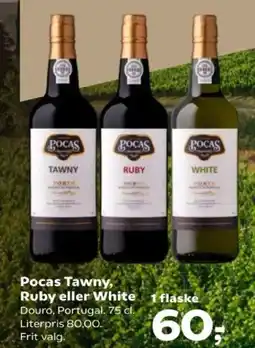 Kvickly Pocas Tawny, Ruby eller White tilbud