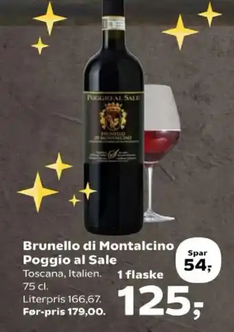 Kvickly Brunello di Montalcino Poggio al Sale tilbud