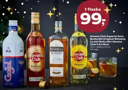 Kvickly Havana Club Especial Rom, Bushmills Original Whiskey, Ga-Jol Shots eller Havana Club 3 års Rom tilbud