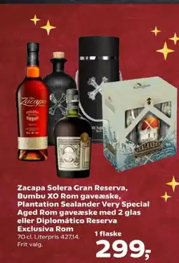 Kvickly Zacapa Solera Gran Reserva, Bumbu XO Rom gaveæske P tilbud