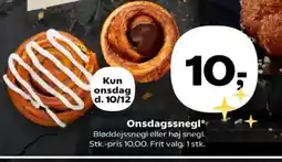 Kvickly Onsdagssnegl tilbud