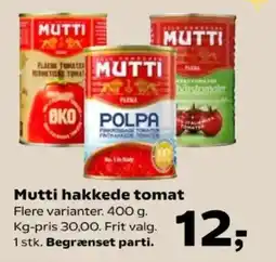 Kvickly Mutti hakkede tomat tilbud