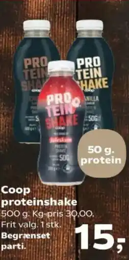 Kvickly Coop proteinshake tilbud