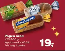 Kvickly Pågen brød tilbud