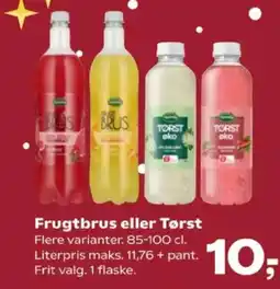 Kvickly Frugtbrus eller Tørst tilbud