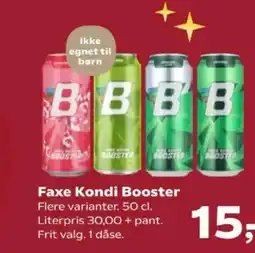 Kvickly Faxe Kondi Booster tilbud