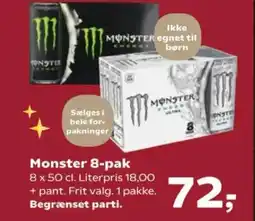 Kvickly Monster 8-pak tilbud