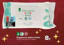 Kvickly Änglamark vådservietter tilbud