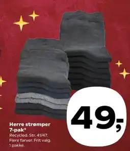 Kvickly Herre strømper 7-pak* tilbud