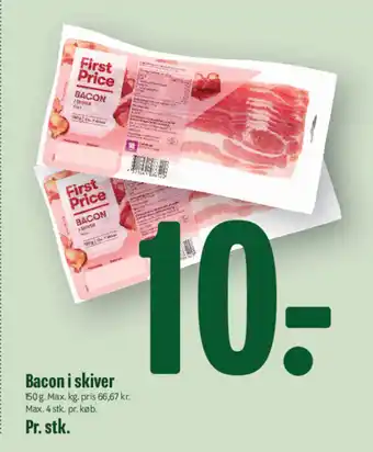 First Price Bacon i skiver