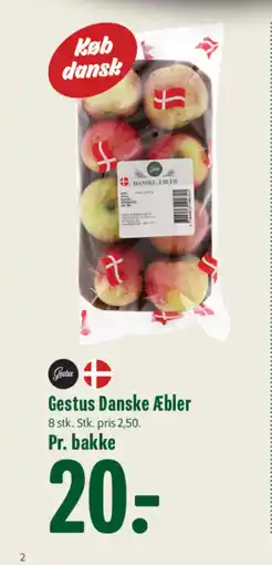 Min Købmand Gestus Danske Æbler tilbud