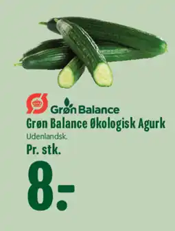 Min Købmand Grøn Balance Økologisk Agurk tilbud