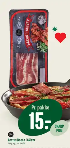 Min Købmand Gestus Bacon i Skiver tilbud