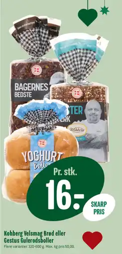 Min Købmand Kohberg Velsmag Brød eller Gestus Gulerodsboller tilbud