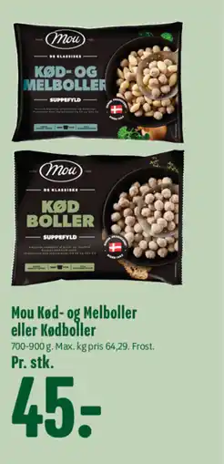 Min Købmand Mou Kød- og Melboller eller Kødboller tilbud