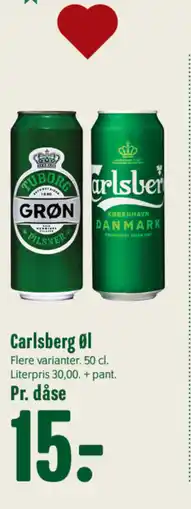 Min Købmand Carlsberg Øl tilbud