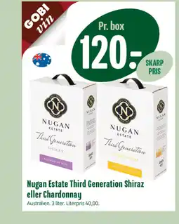 Min Købmand Nugan Estate Third Generation Shiraz eller Chardonnay tilbud