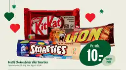Min Købmand Nestlé Chokoladebar eller Smarties tilbud