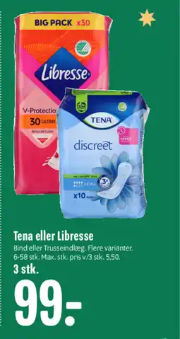 Min Købmand Tena eller Libresse tilbud