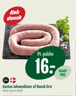 Min Købmand Gestus Julemedister af Dansk Gris tilbud