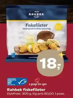 SuperBrugsen Rahbek fiskefileter tilbud