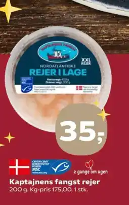 SuperBrugsen Kaptajnens fangst rejer tilbud