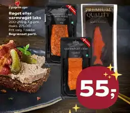 SuperBrugsen Røget eller varmrøget laks tilbud