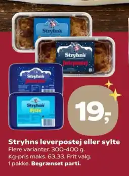 SuperBrugsen Stryhns leverpostej eller sylte tilbud