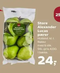 SuperBrugsen Store Alexander Lucas pærer tilbud