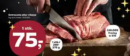 SuperBrugsen Entrecote eller ribeye tilbud