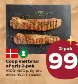 SuperBrugsen Coop mørbrad af gris 2-pak tilbud