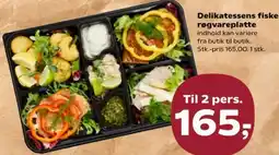 SuperBrugsen Delikatessens fiske- røgvareplatte tilbud