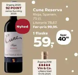SuperBrugsen Cune Reserva tilbud